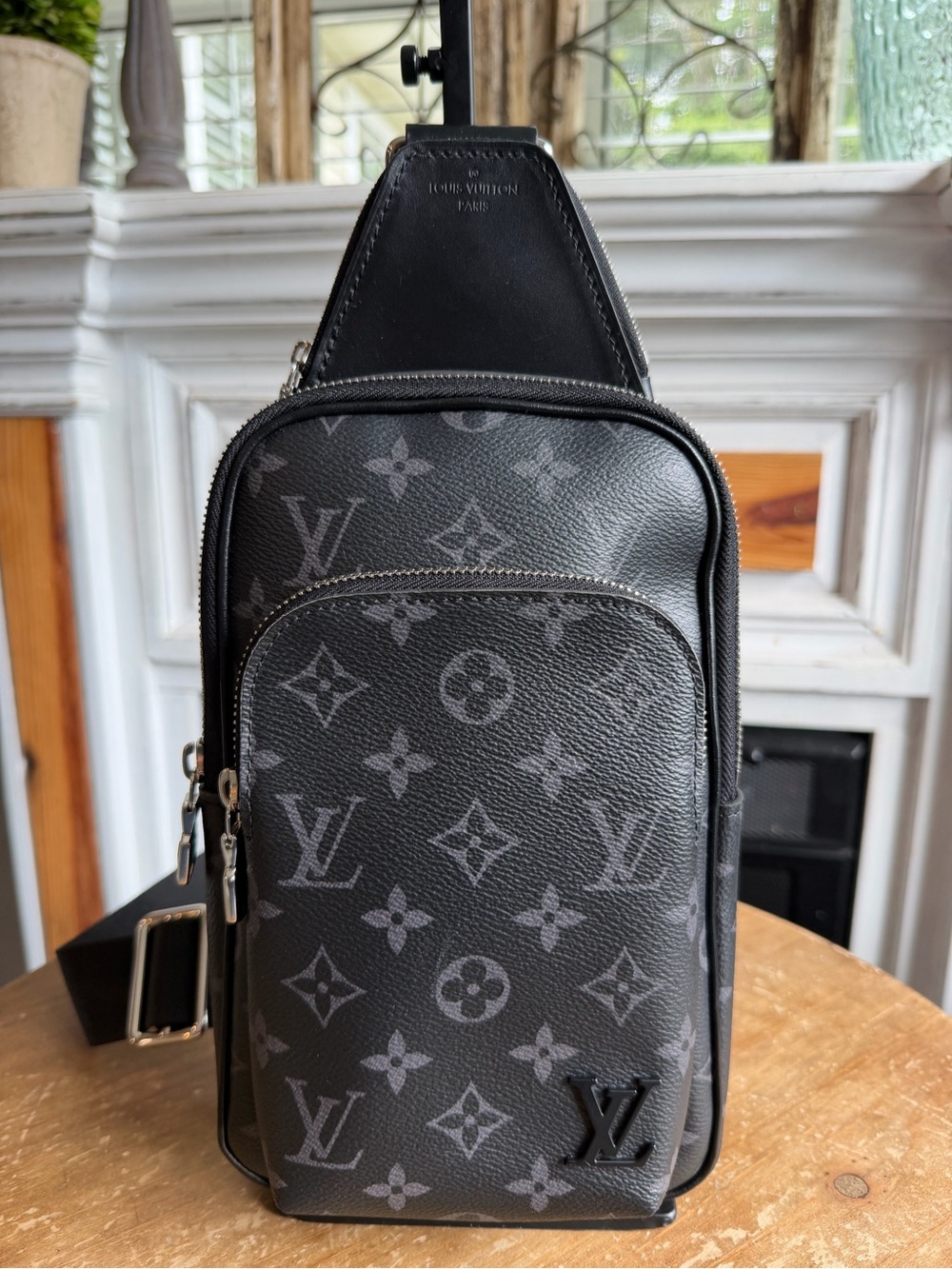 Louis Vuitton Avenue Sling PM Black Monogram Eclipse Canvas Crossbody Bag